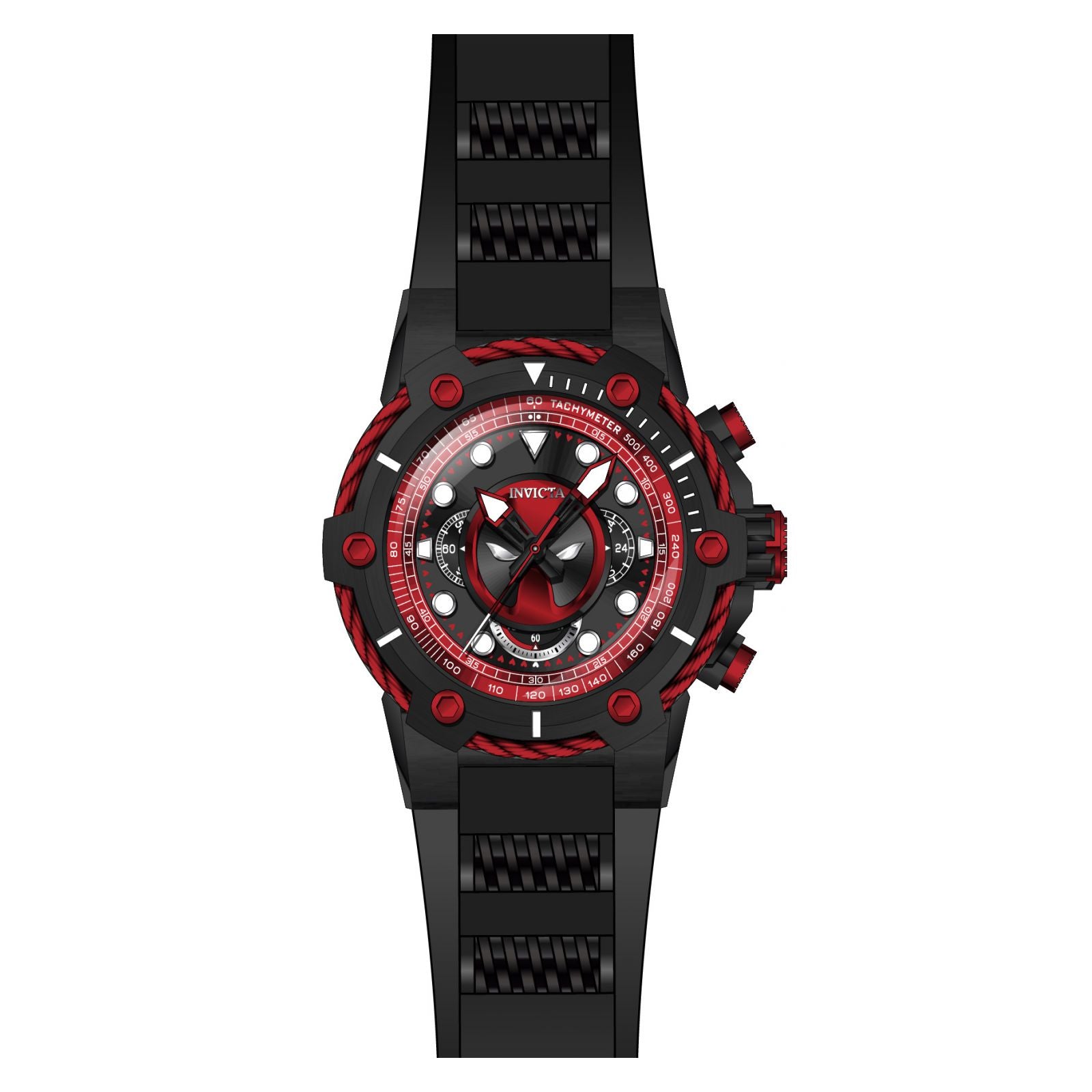 RELOJ DEADPOOL PARA HOMBRE INVICTA MARVEL 27325 - NEGRO – Kronotime