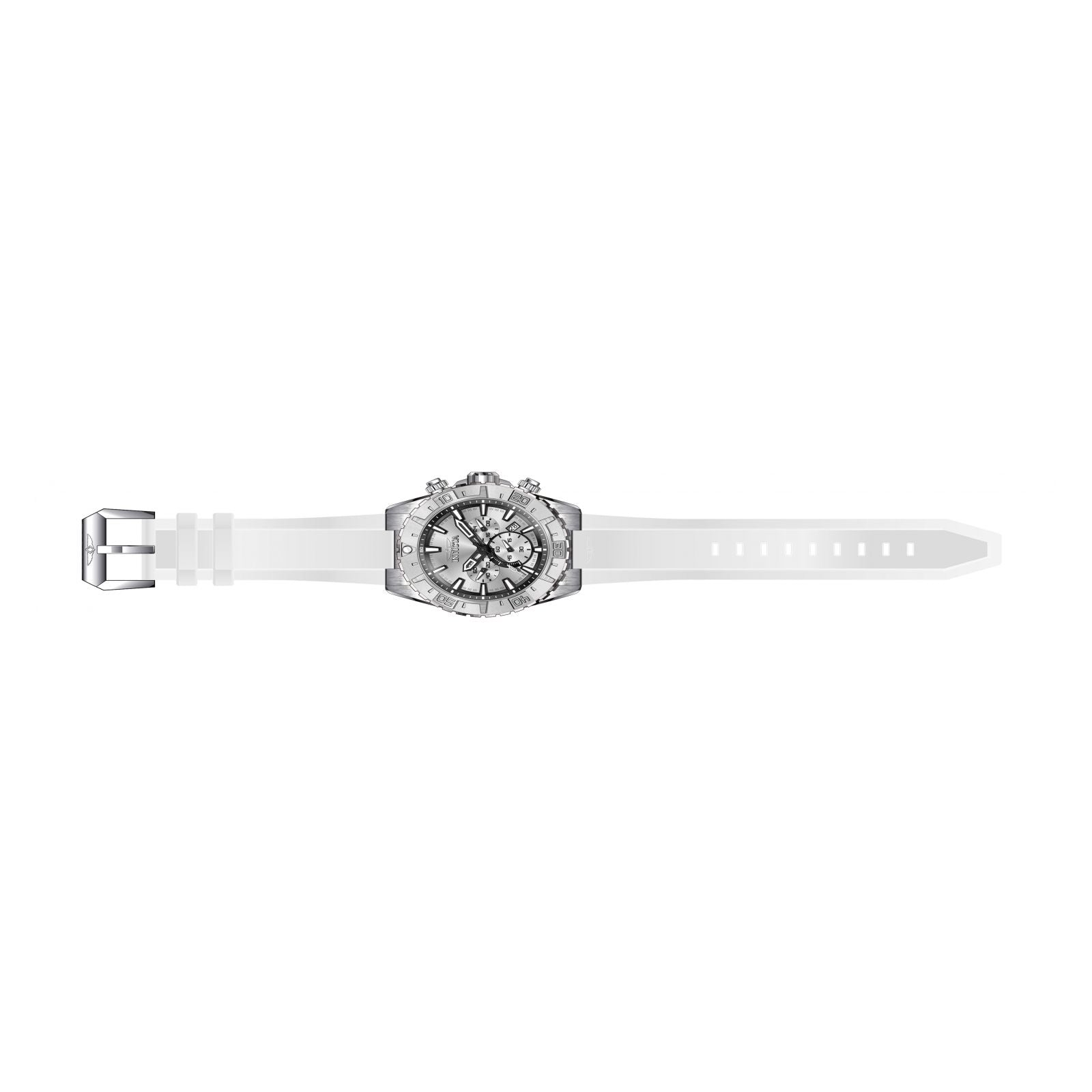 Invicta Aviator 37634 Orologio Uomo | 49mm Acciaio, Quadrante Argento, Quarzo, Impermeabile 10 ATM