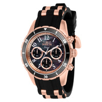 RELOJ DEPORTIVO PARA MUJER INVICTA ANGEL 38756 - NEGRO, ORO ROSA