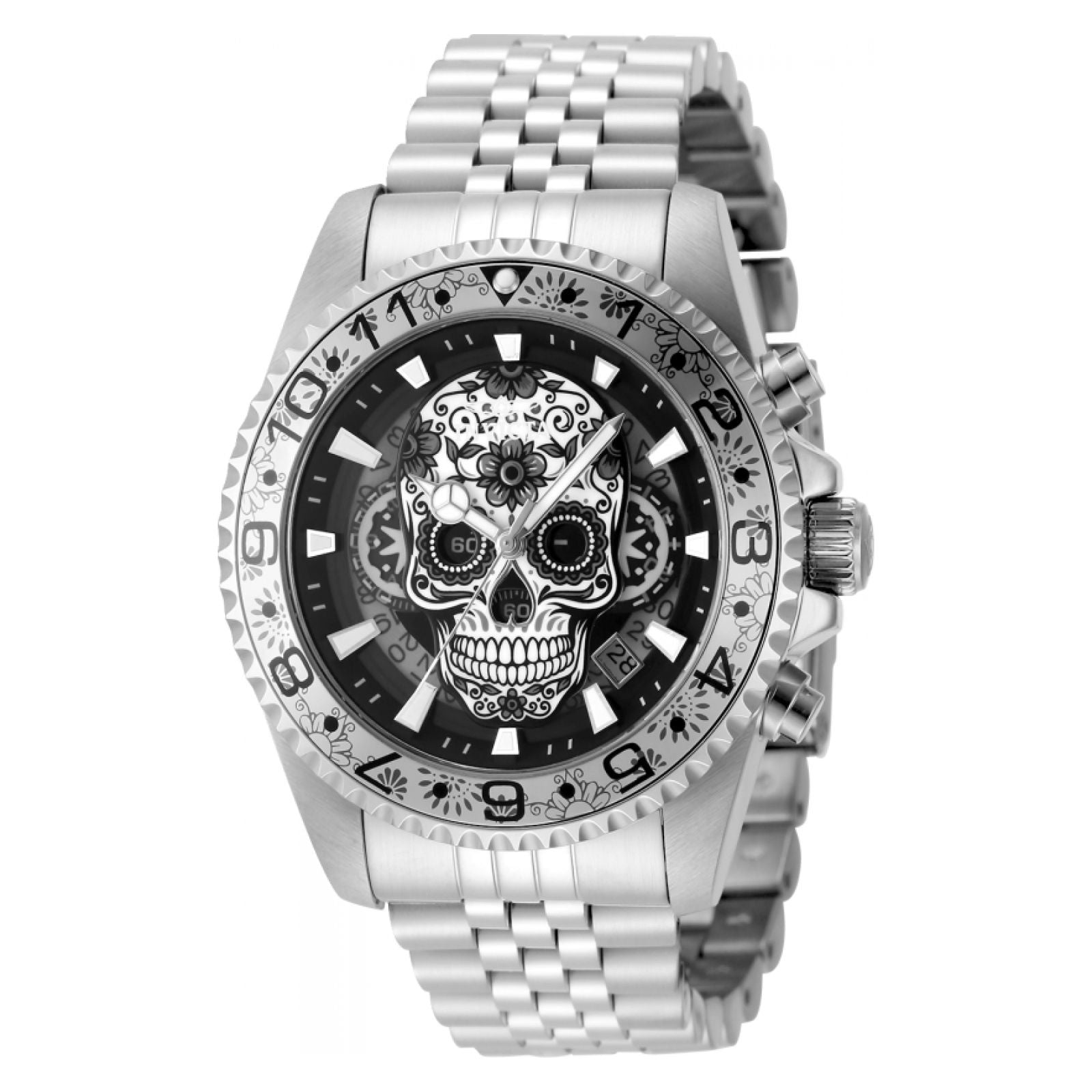 Stainless Steel Invicta 17055 Invicta Mako Swiss Pro Black Dial