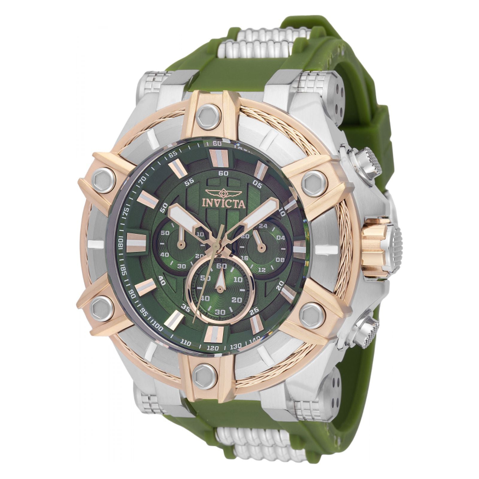 RELOJ PARA HOMBRE INVICTA BOLT 49809 - VERDE OLIVA, ACERO – Kronotime