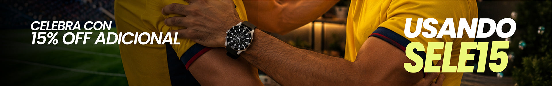 Celebra con 15% off adicional