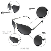 Cargar imagen en el visor de la galería, GAFAS DE SOL FOSSIL LENTE NAVEGADOR  66353564
