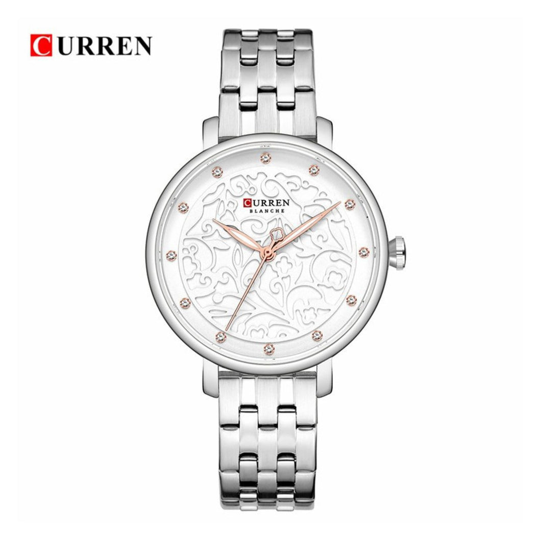 RELOJ  PARA MUJER CURREN 9046 KREC6219GA - PLATEADO