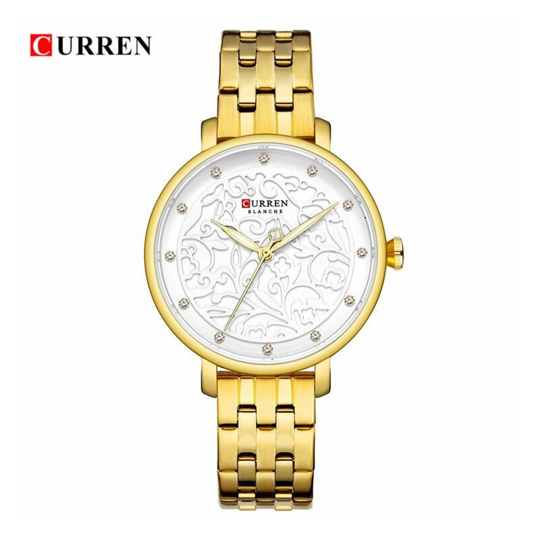 RELOJ  PARA MUJER CURREN 9046 KREC6218GA - DORADO