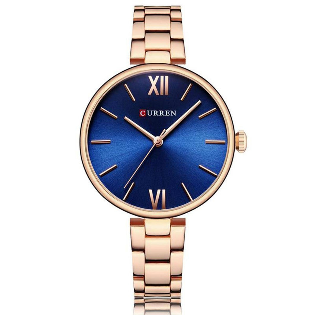 RELOJ  PARA MUJER CURREN 9017 KREB712003 - ORO ROSA