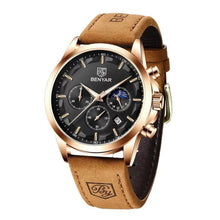 Cargar imagen en el visor de la galería, RELOJ BENYAR BY-51600106 MIEL NEGRO HOMBRE
