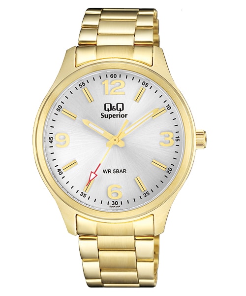 RELOJ  PARA HOMBRE Q&Q SUPERIOR S00A-004PY - DORADO