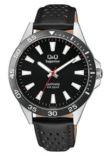 Cargar imagen en el visor de la galería, RELOJ CLÁSICO PARA HOMBRE Q&amp;Q SUPERIOR S08A-004PY - NEGRO
