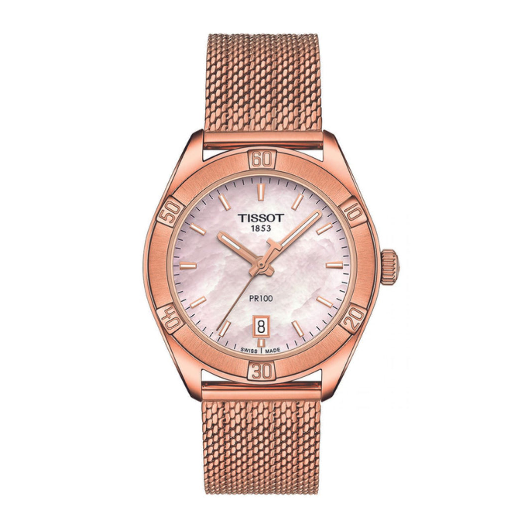 RELOJ  PARA MUJER TISSOT T-CLASSIC T1019103315100 - ORO ROSA