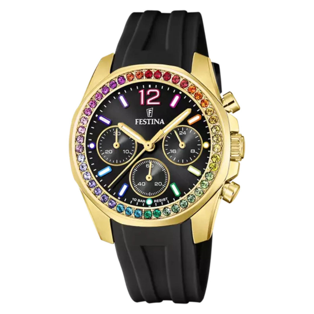 RELOJ DEPORTIVO PARA MUJER FESTINA BOYFRIEND COLLECTION F20650/3 - NEGRO