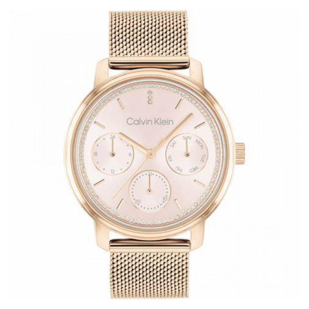 RELOJ  PARA MUJER CALVIN KLEIN SHIMMER 25200179 - ORO ROSA