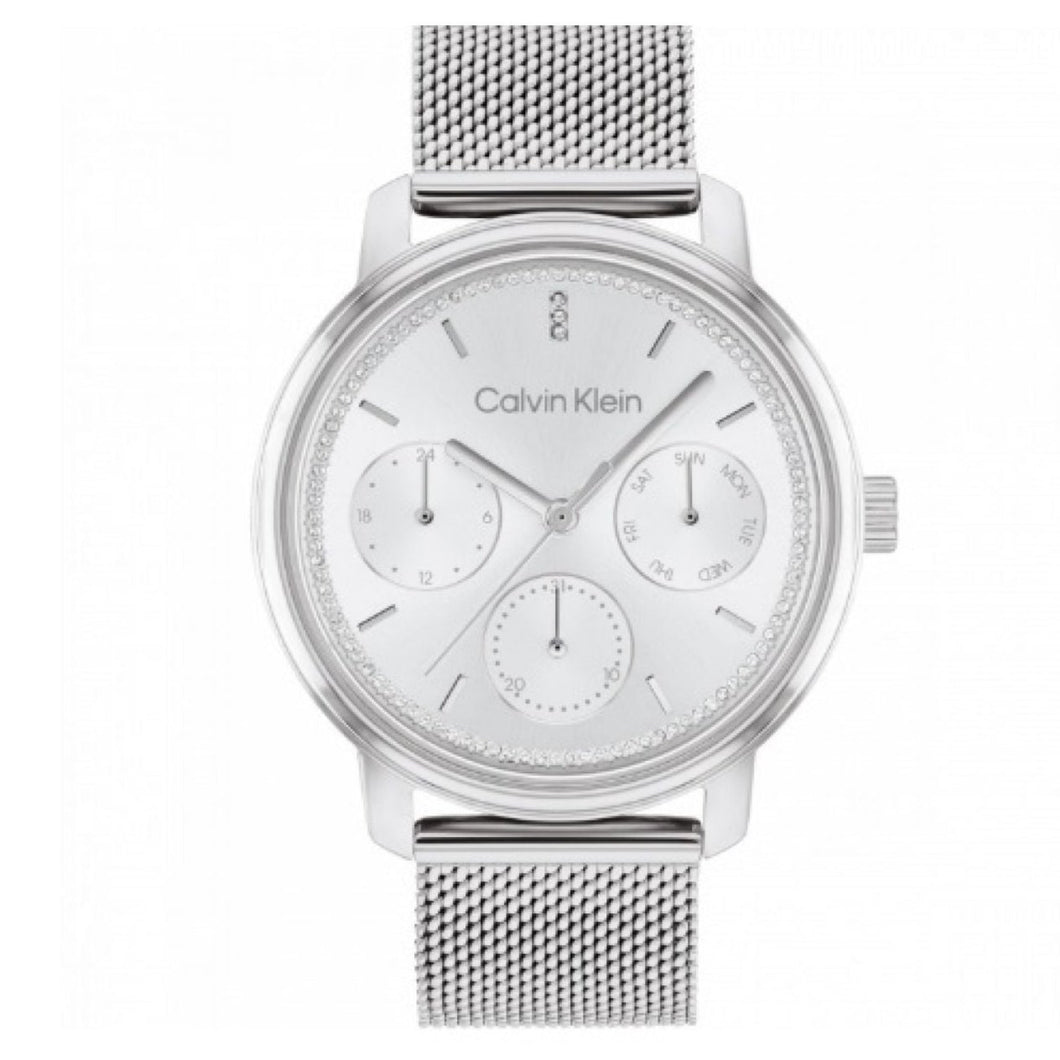 RELOJ  PARA MUJER CALVIN KLEIN SHIMMER 25200180 - PLATEADO