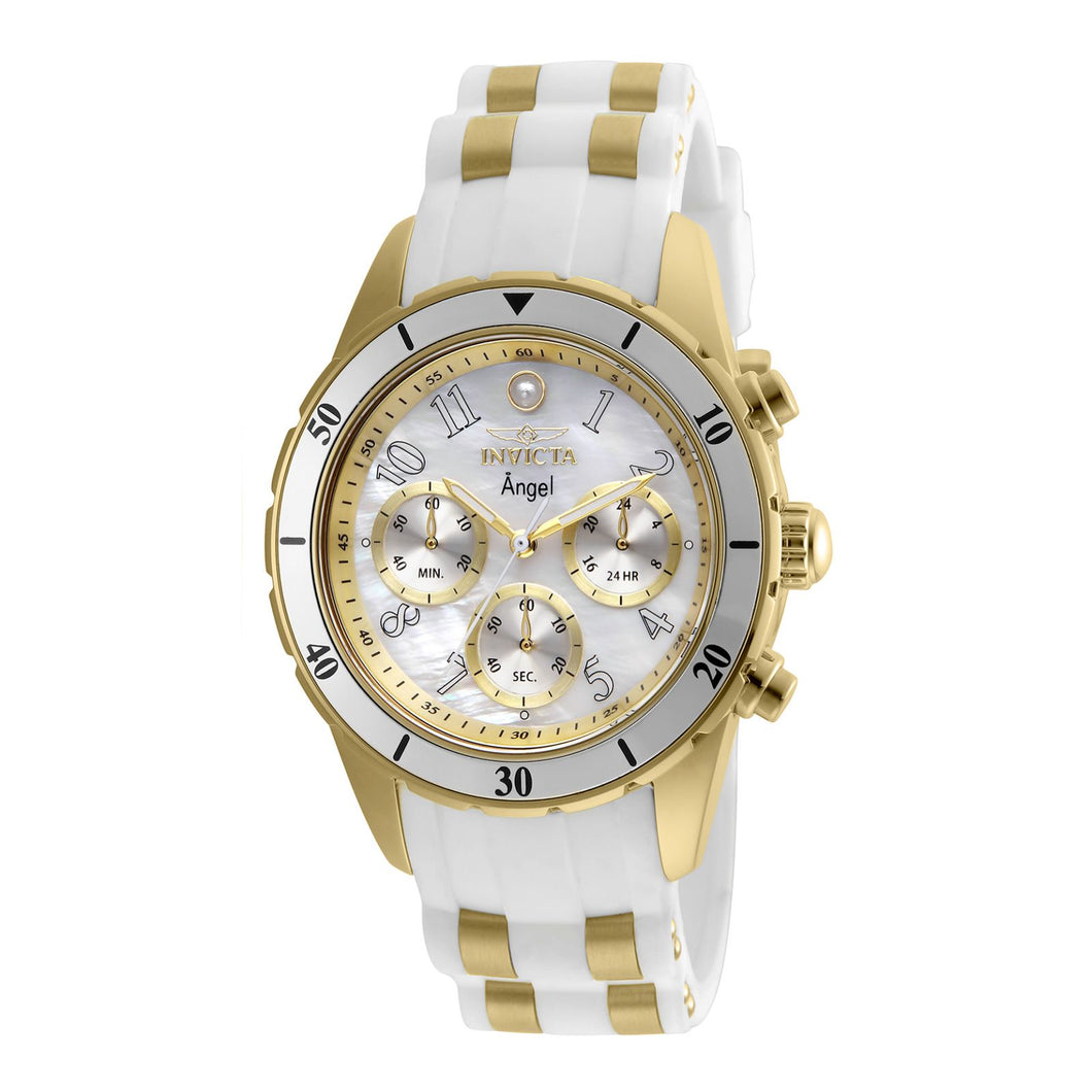 RELOJ  PARA MUJER INVICTA ANGEL 24901 - ORO BLANCO