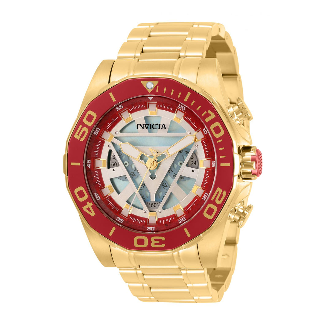 RELOJ HOMBRE DE ACERO PARA HOMBRE INVICTA MARVEL 33313 - DORADO